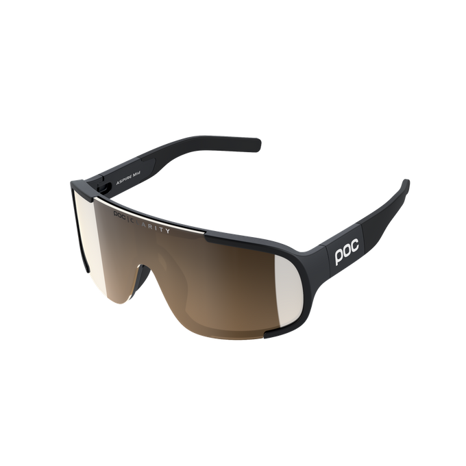 Sunglasses POC Aspire Mid Uranium Black/Brown Silver Mirror - 2024/25