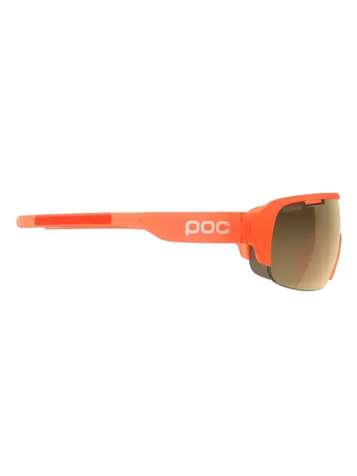 Sunglasses POC DO Half Blade Fluorescent Orange Translucent - Violet/Gold Mirror - 2024/25