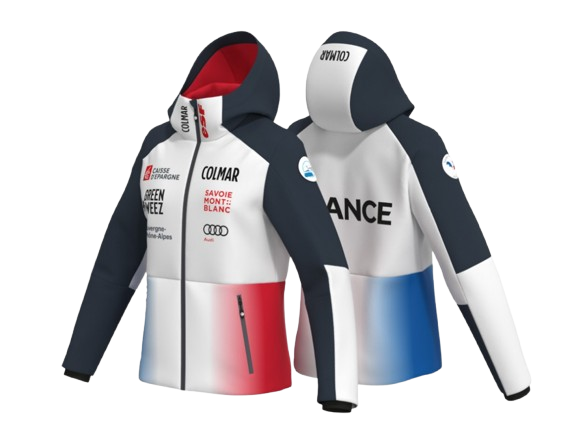 Women's ski jacket Colmar Replica Ski Jacket White/Black/Blue/Red - 2024/25