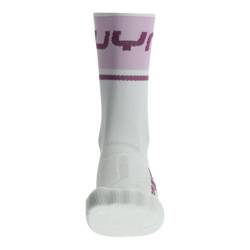 Cycling Socks UYN Woman Cycling One Light White/Lilac- 2023