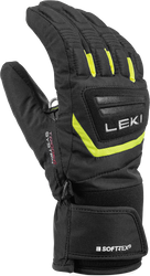 Gloves LEKI Griffin 3D Junior Black/Neon - 2023/24