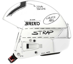 Helmet Briko Vulcano FIS 6.8 Graphik Matt/White Black - 2023/24