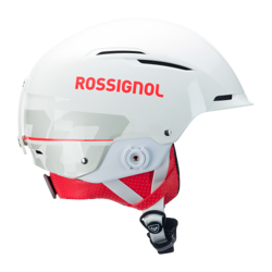 Helmet Rossignol Hero Slalom Impacts White + Chinguard - 2024/25