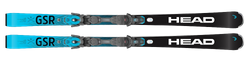 Skis HEAD Worldcup Rebels E.GSR + PR 11 GW Brake [G] 78 mm Matt Black/Speed Blue - 2024/25