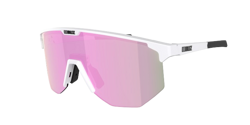 Sunglasses BLIZ Hero White Matt Frame/Brown with Pink Lenses