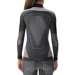 UYN Woman Evolutyon UW Shirt LG_SL Turtle Neck Melange Anthracite Melange/Raspberry/Purple thermal shirt - 2023/24