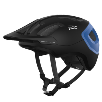 Fahrradhelm POC Axion Uranium Black/Opal Blue Metallic/Matt - 2023