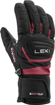 Handschuhe LEKI Griffin 3D Junior Black/Rose - 2024/25