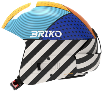 Helm Briko Vulcano FIS 6.8 Graphik Shiny/Black White - 2023/24