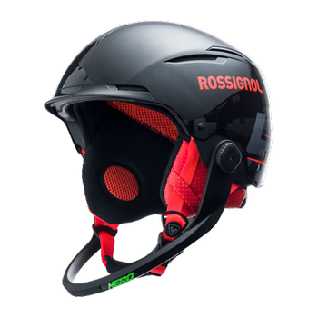 Helm Rossignol Hero Slalom Impacts Black + Chinguard - 2024/25