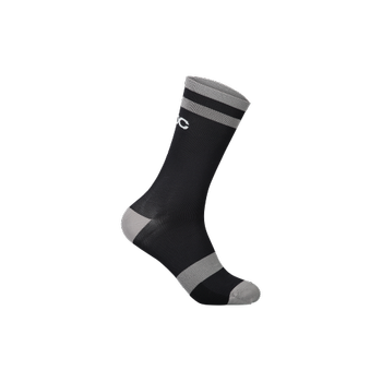 POC Lure MTB Sock Long Uranium Black/Granite Grey - 2022