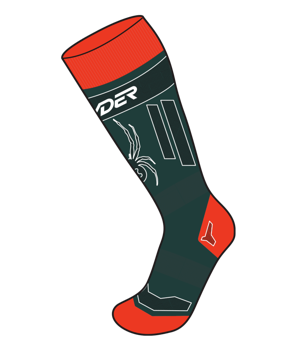 Skisocken Spyder Omega Comp Socks Cypress Green - 2023/24