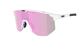 Sonnenbrille BLIZ Hero White Matt Frame/Brown with Pink Lenses