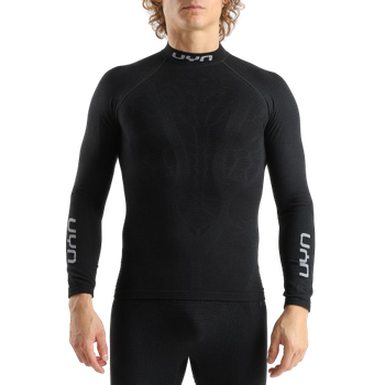 Thermounterwäsche UYN Man Elevatyon Biomorph UW Shirt Long SL Turtle New Neck Black - 2024/25