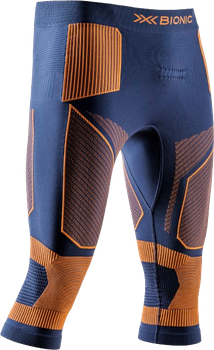 Thermounterwäsche X-Bionic Energy Accumulator Light Pants 3/4 Men Marine/Orange - 2024/25