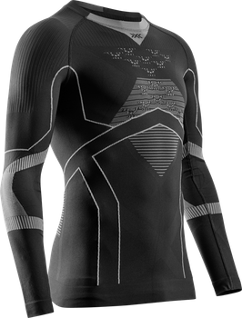 Thermounterwäsche X-bionic Energy Accumulator Light Shirt LS Black/Light Grey - 2024/25