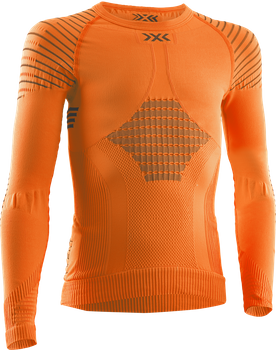 Thermounterwäsche X-bionic Invent 4.0 Shirt LG SL JR Sunset Orange/Anthracite - 2024/25