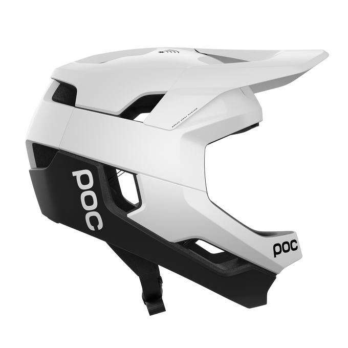 Fahrradhelm POC Otocon Race MIPS Fluorescent Hydrogen White/Uranium Black Matt