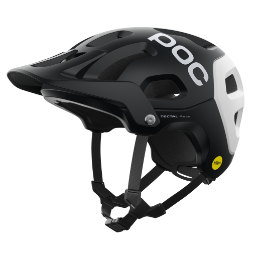 Fahrradhelm POC Tectal Race MIPS Uranium Black/Hydrogen White Matt