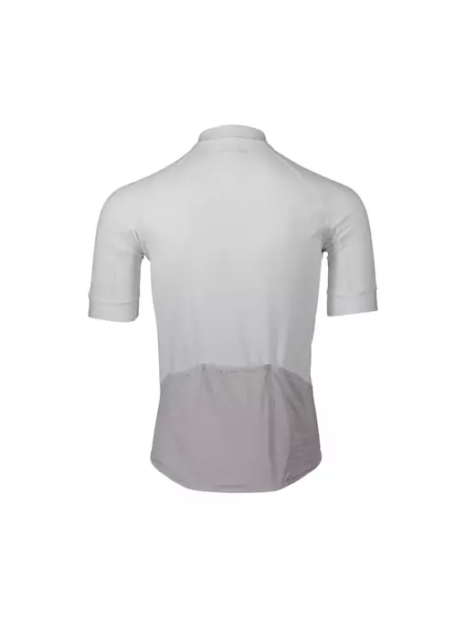 Fahrradtrikot POC M's Essential Road Logo Jersey  Hydrogen White/Granite Grey