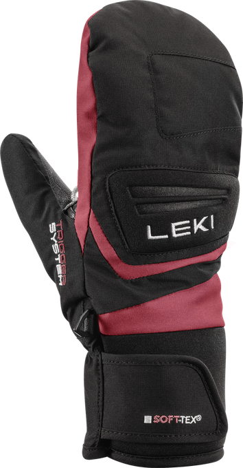 Handschuhe LEKI Griffin 3D Mitt Junior Black/Rose - 2024/25