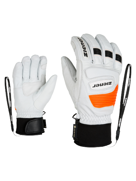 Handschuhe Ziener Guard GTX + Gore Grip PR Glove Ski Alpine White - 2023/24