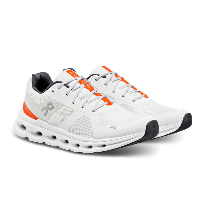 Herren Schuhe On Running Cloudrunner Undyed-white/Flame