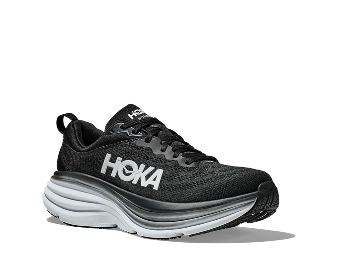 Man Schuhe Hoka Bondi 8 Black/White