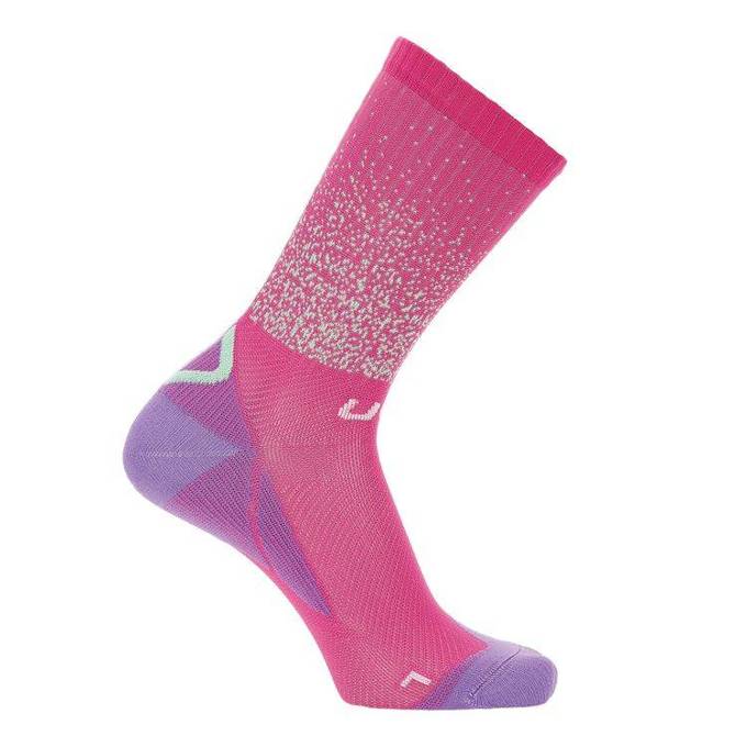 Radsocken UYN Lady Cycling Aero Pink/Violet - 2023