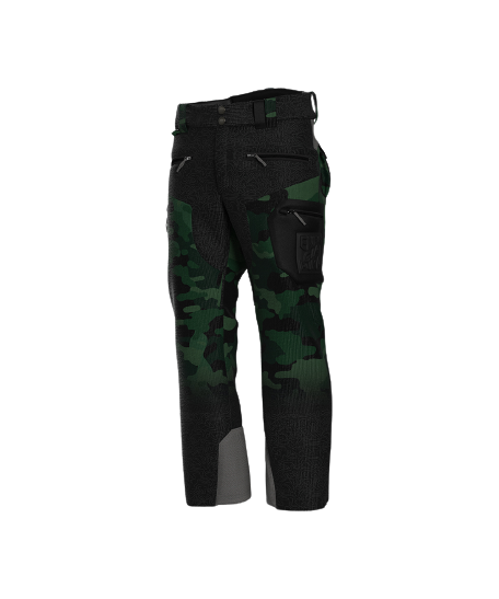 Ski pants ENERGIAPURA Velvet Grong Printed Camouflage/Green - 2023/24