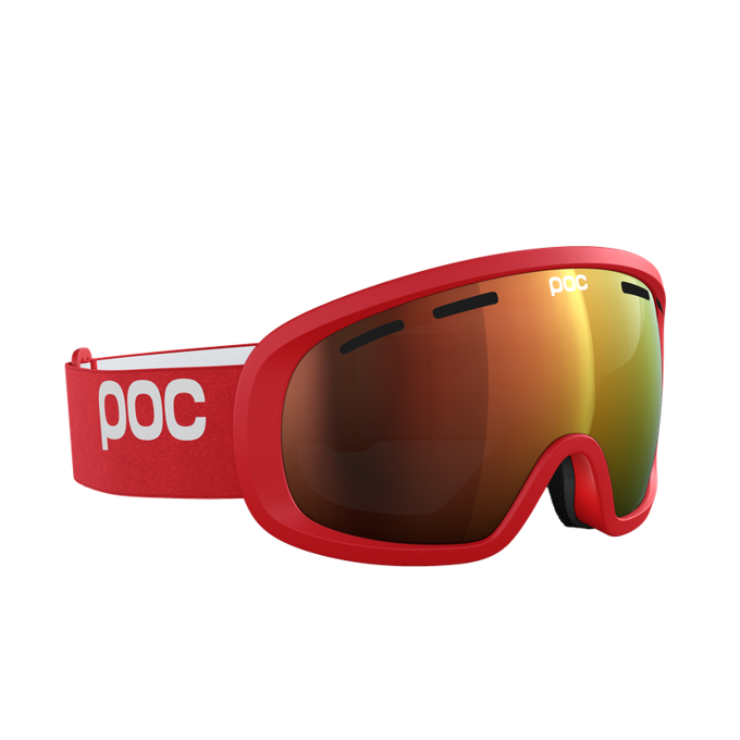 Skibrille POC Fovea Mid Prismane Red/Partly Sunny Orange - 2024/25