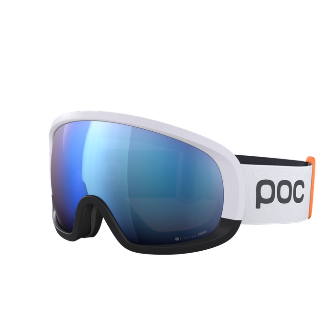 Skibrille POC Fovea Mid Race Hydrogen White/Uranium Black/Partly Sunny Blue - 2023/24