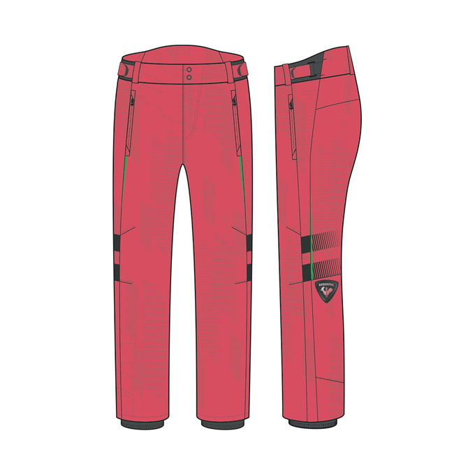 Skihose ROSSIGNOL Hero Course Pant Red - 2022/23