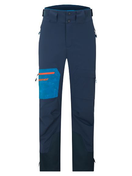 Skihose Ziener Tewes Full-Zip Man Blue Foggy Print Dark Navy - 2024/25