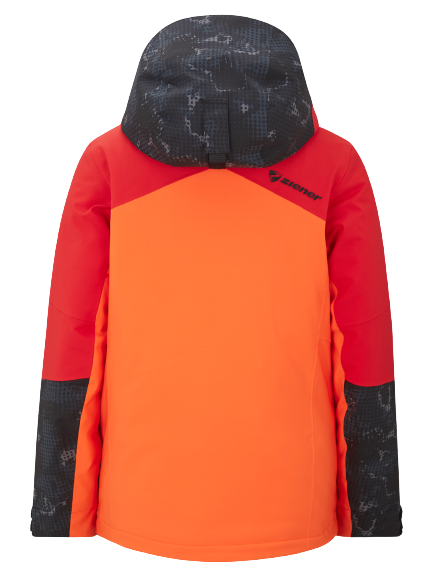 Skijacke Ziener Trivor Junior Padded Red Orange Pop - 2024/25