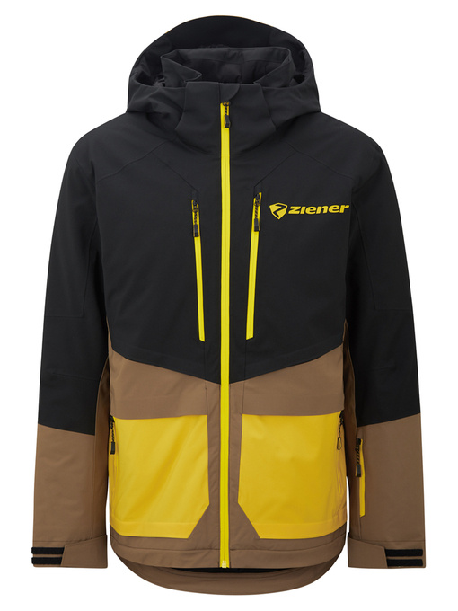 Skijacke Ziener Trivor Man Padded Black Mustard - 2024/25