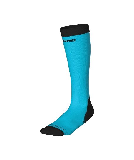 Skisocken Energiapura HP Silk Socks Fluo Turquise/Black - 2024/25