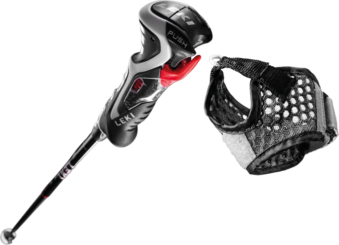 Skistöcke LEKI Carbon 14 3D Black/Red - 2022/23