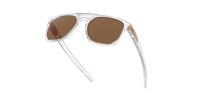 Sonnenbrille OAKLEY Latch Beta Introspect Collection Prizm Bronze Lenses / Matte Clear Frame