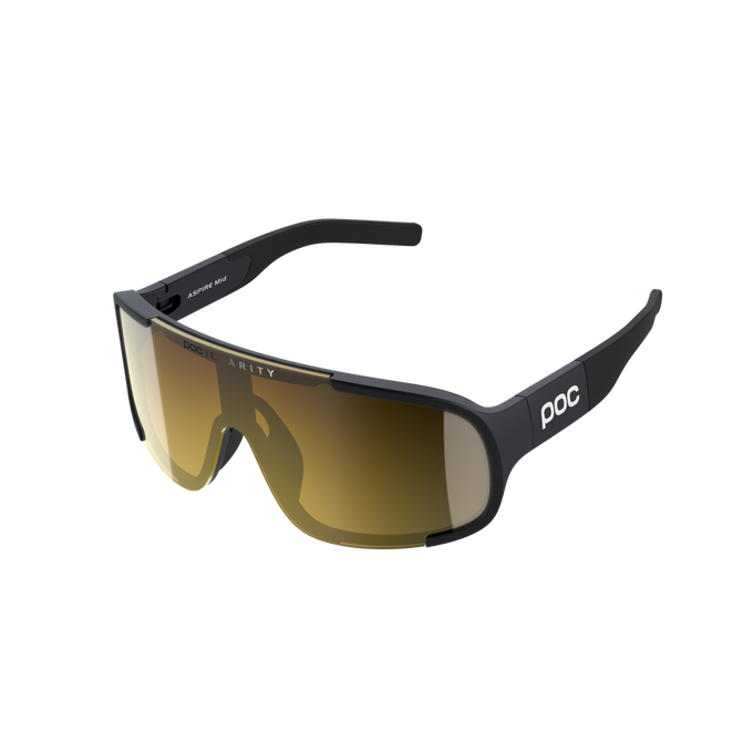 Sonnenbrille POC Aspire Mid Uranium Black/Clarity Road/Partly Sunny Gold