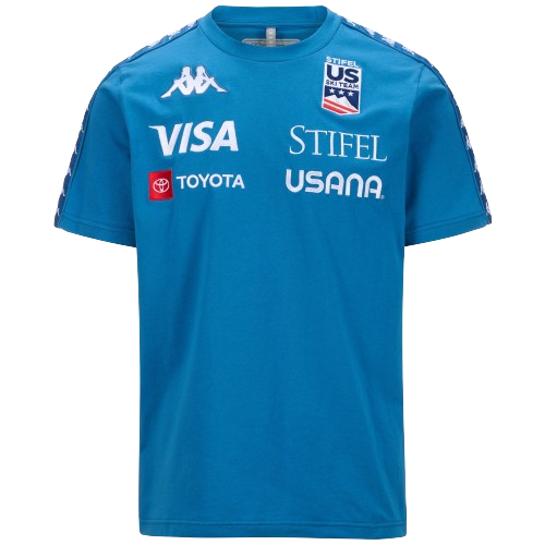 T-Shirt Kappa 222 Banda Ayba2 US Blue Avio - 2024/25