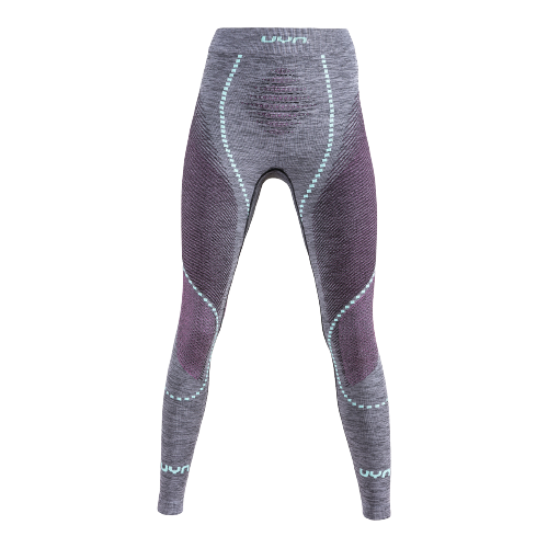 Thermounterwäsche UYN Woman Ambityon UW Pant Long Melange Black Melange/Pink/Aqua - 2024/25