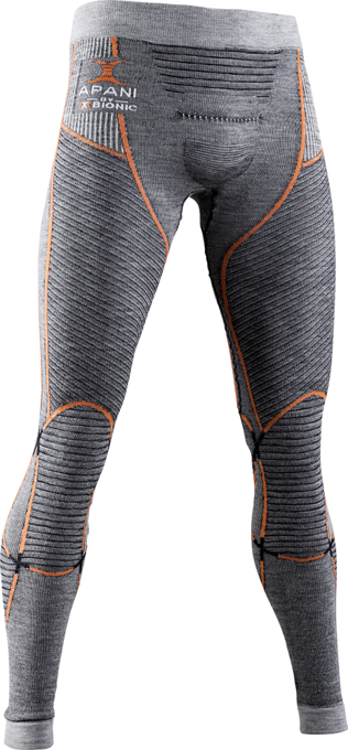 Thermounterwäsche X-BIONIC Apani 4.0 Merino Pants Black/Grey/Orange Men - 2022/23