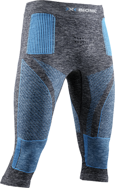 Thermounterwäsche X-bionic Energy Accumulator 4.0 Melange Pants 3/4 Men Dark Grey Melange/blue - 2023/24