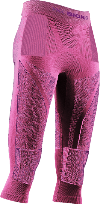 Thermounterwäsche X-bionic Energy Accumulator 4.0 Pants 3/4 Women Magnolia Purple/Fuchsia - 2023/24