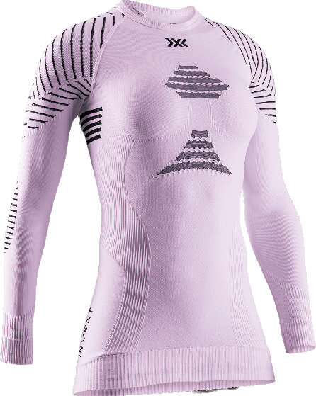 Thermounterwäsche X-bionic Invent 4.0 Shirt LG SL Women Winsome Orchid/Opal Black - 2023/24