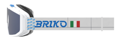 Brille Briko Vulcano Mask Italia White/Science Blue - 2024/25