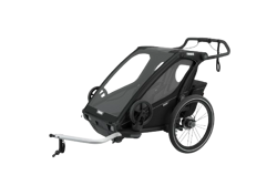 Fahrradanhänger Thule Chariot Sport 2-seat Multisport Bike Trailer Midnight Black - 2024