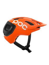 Fahrradhelm POC Axion Race MIPS Fluorescent Orange/Uranium Black Matt - 2024