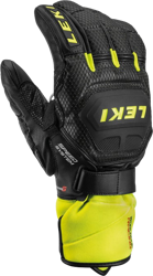 Handschuhe LEKI Worldcup Race Flex S Speed System Black/Lime - 2022/23